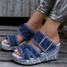 Fiona - Modische Und Bequeme Denim-Sandalen