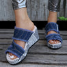 Fiona - Modische Und Bequeme Denim-Sandalen