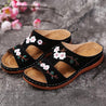 Sofia - Bequeme Und Bestickte Blumen-Sandalen