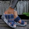 Fiona - Modische Und Bequeme Denim-Sandalen